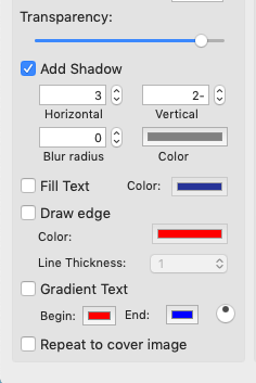 customize gradient watermark style