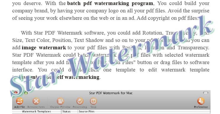 PDF with Company Logo Watermark